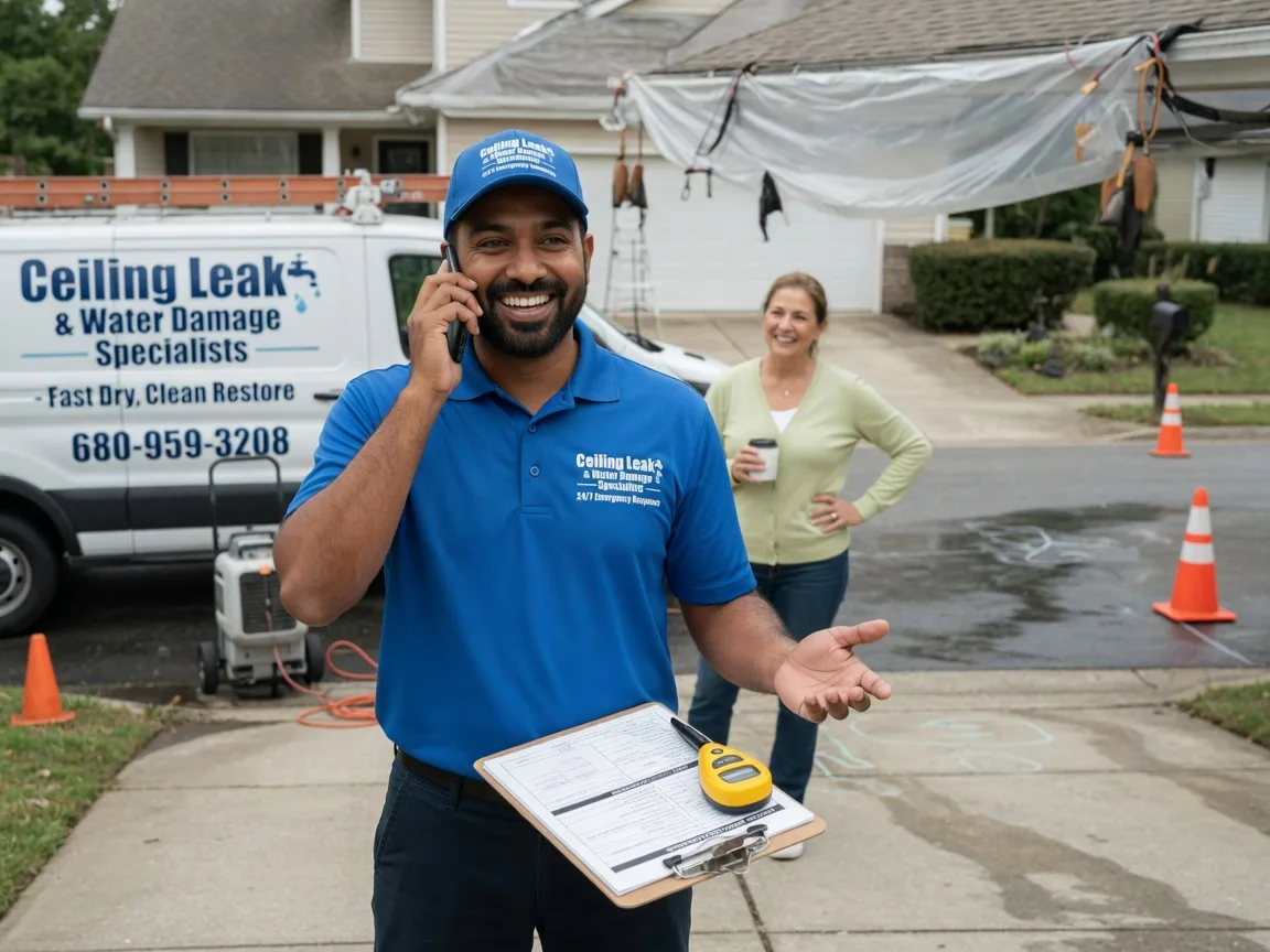 Ceiling Leak Cleanup Cache, OK FAQs